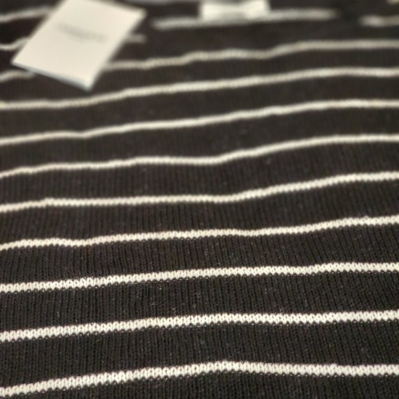 NEW FINE COTTON OVADIA & SONSSTRIPED SWEATER SIZE L